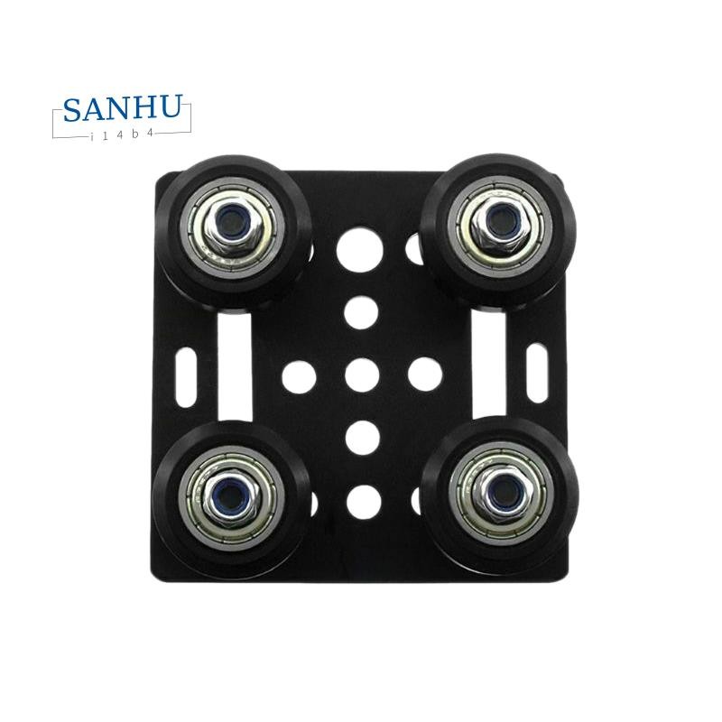 3D เครื่องพิมพ์อลูมิเนียม 2020 V-Slot แผ่นสไลด์สําหรับโปรไฟล์ V-Slot ห้ารูเล็ต