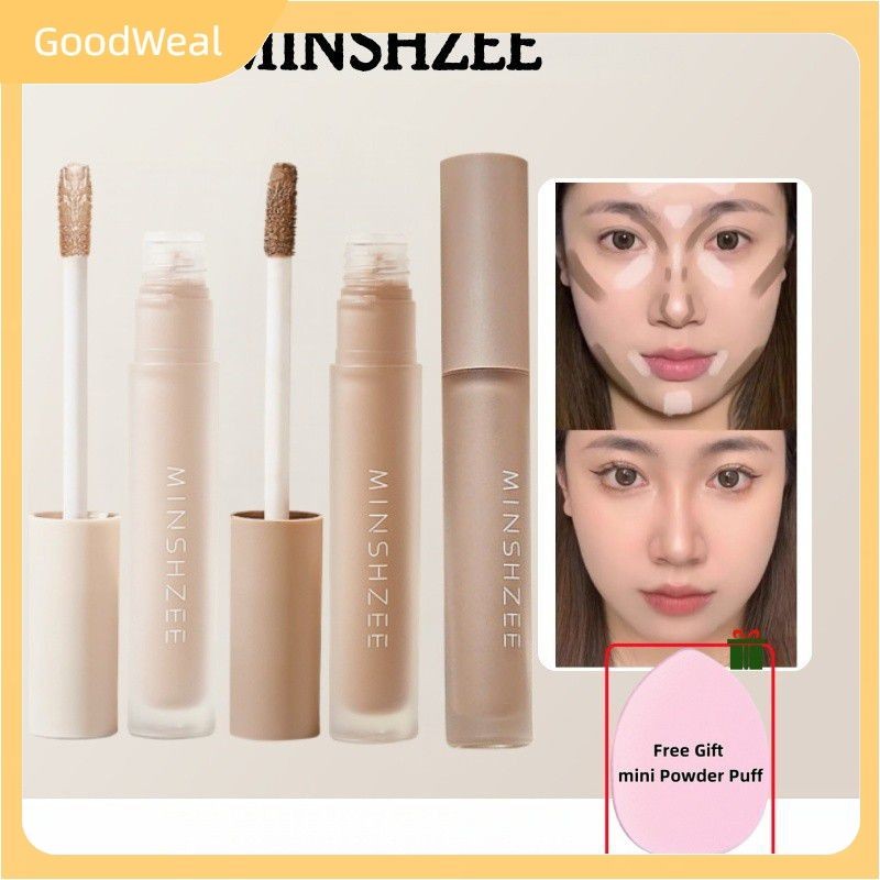 ✨COD✨ [ของขวัญ] minshzee Contour Liquid Natural Three-dimensional Highlighter Brightening Face Conto