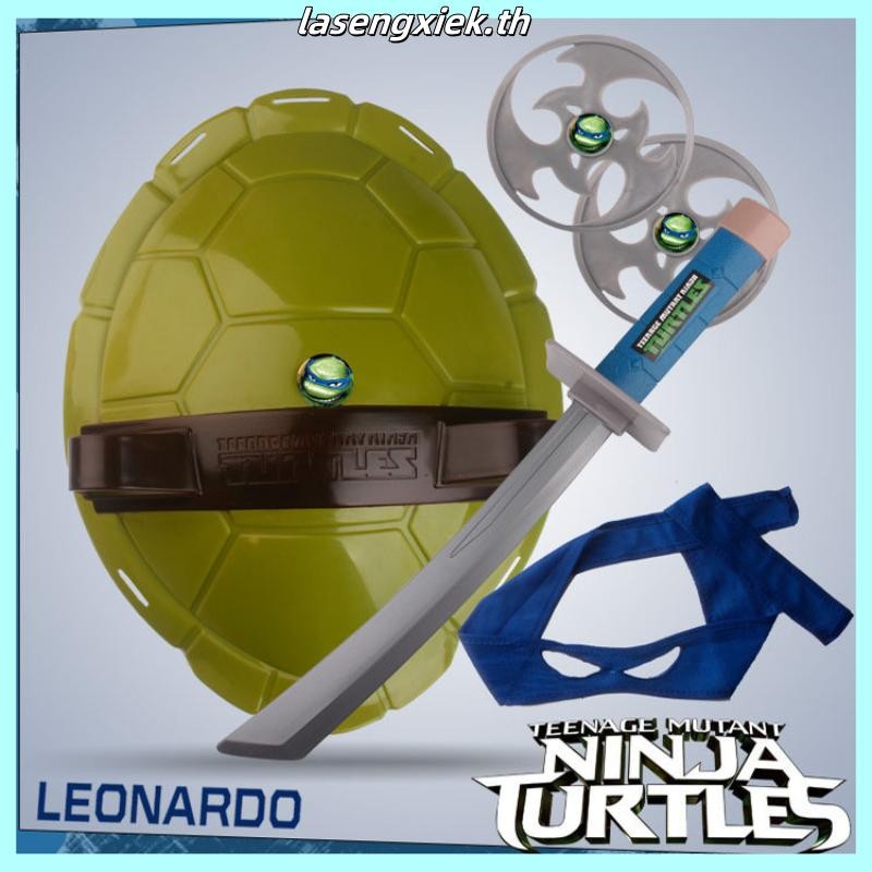 Hsctek Teenage Mutant Ninja Turtles ชุดคอสเพลย์เด็ก พร้อมหน้ากาก กระเป๋าเป้เต่า สําหรับปาร์ตี้วันเกิด ฮาโลวีน