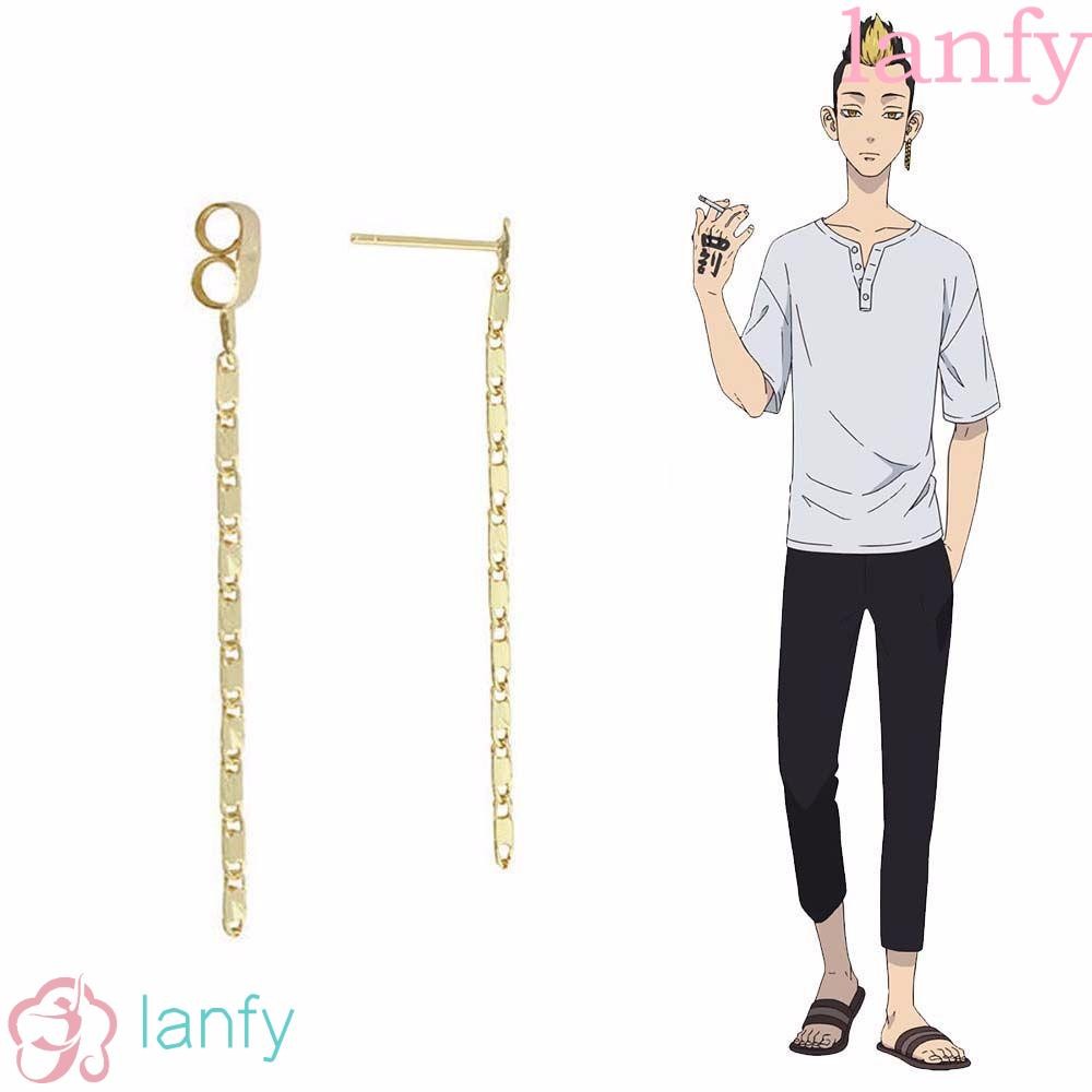 ต่างหูสตั๊ด โลโก้ Tokyo Revengers ทำจากโลหะผสม