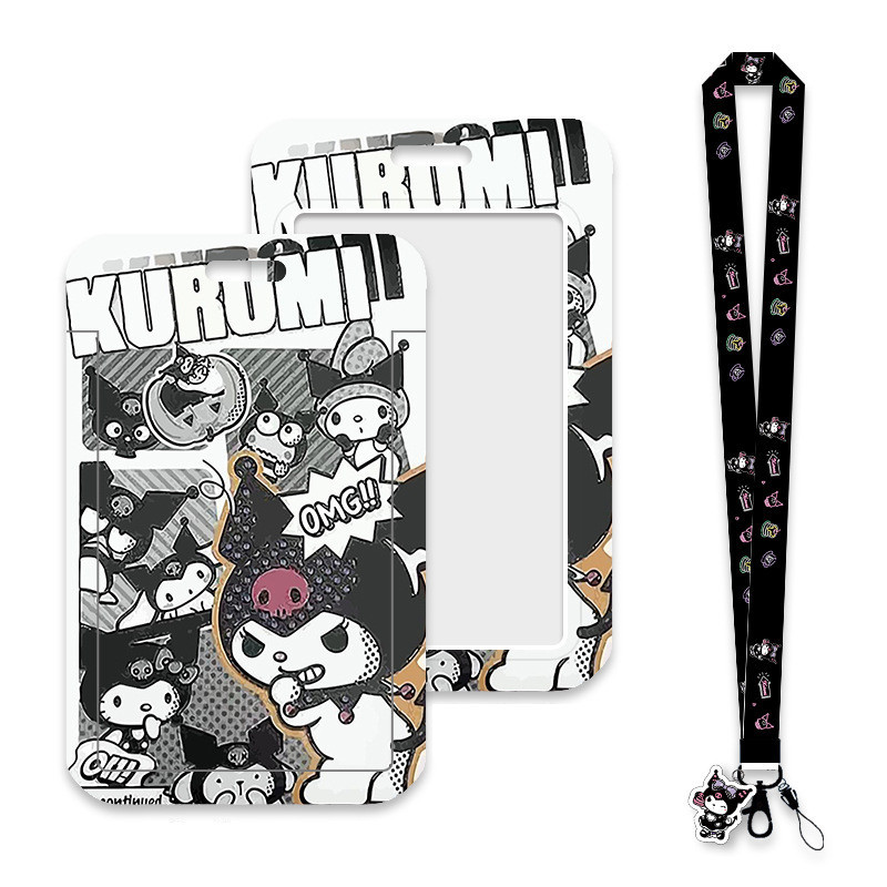 ป้ายใส่บัตร พร้อมพวงกุญแจ ป้ายห้อยบัตร Kulomi ป้ายชื่อ ที่ใส่บัตรพนักงาน Card Holder