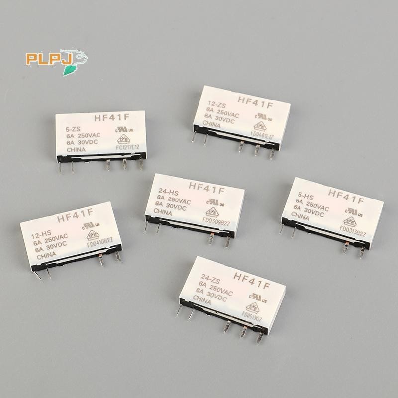 PLPJ HF41F-24-ZS HF41F-12-ZS HF41F-5-ZS HF41F-5-HS HF41F-12-HS HF41F-24-HS รีเลย์อุตสาหกรรม Subminia