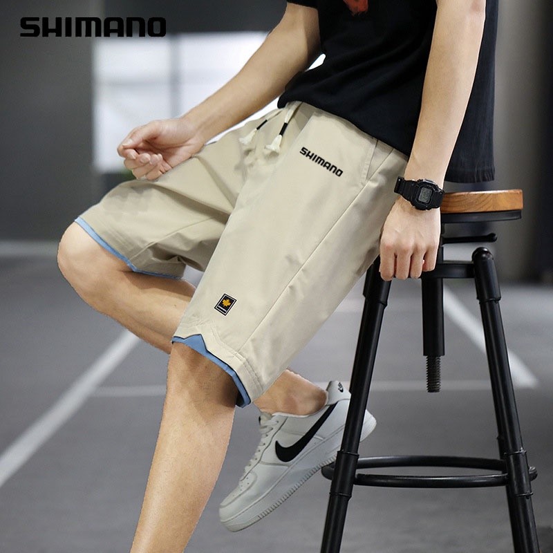 SHIMANO กางเกงขาสั้นผู้ชาย ทรงใหม่สำหรับชายหาด ใส่สบาย เหมาะสำหรับกิจกรรมตกปลาในฤดูร้อน