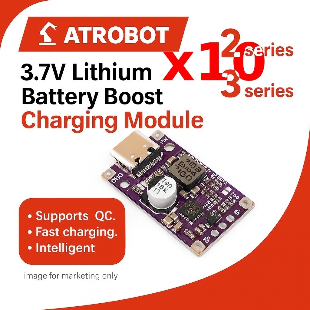 10 Sets – 3.7V Li-ion Battery Boost Charger Module, 2/3 Seri