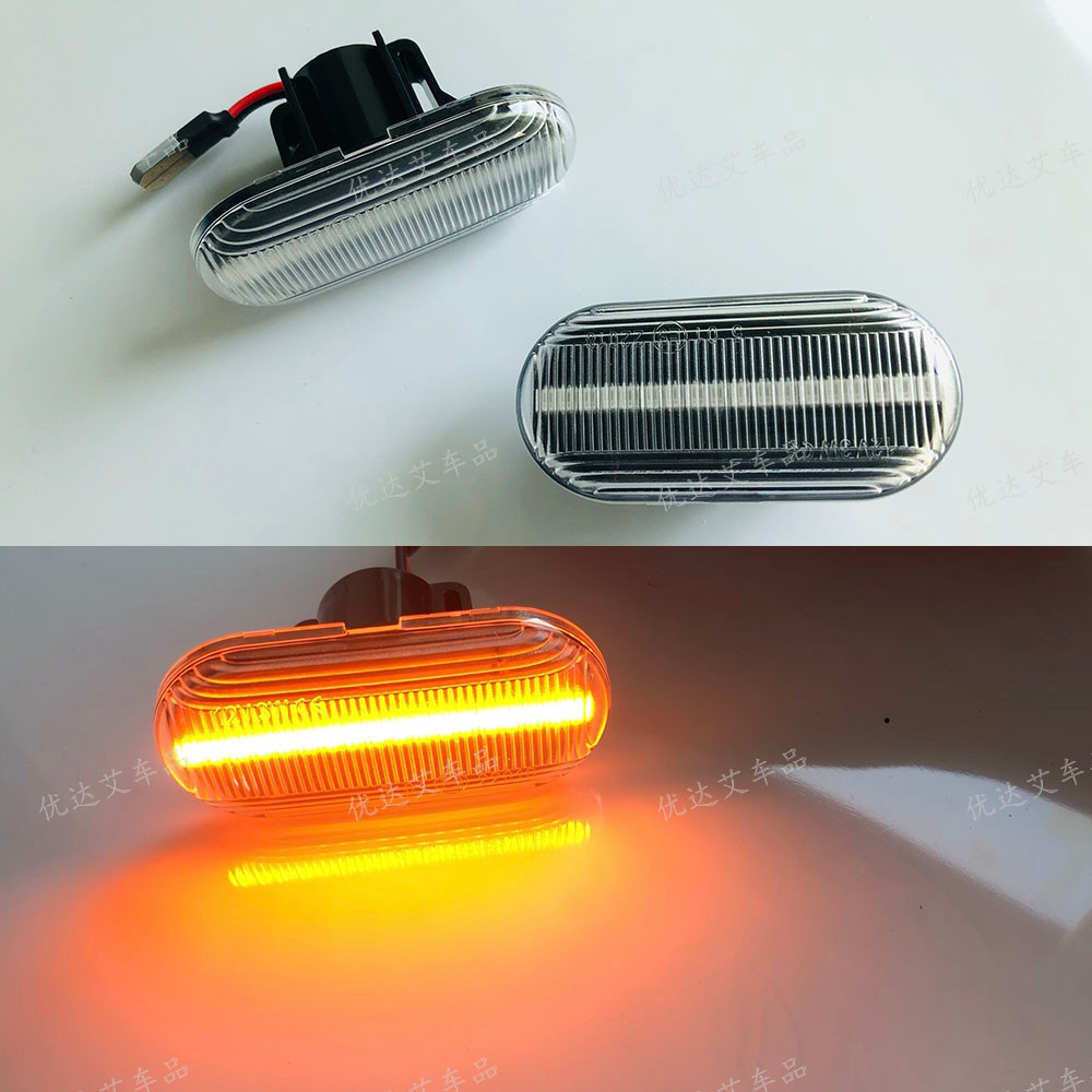 เหมาะสําหรับ 15-19 Mercedes-Benz Smart Smart W453C453 บังโคลนหน้าสองประตูไฟเลี้ยวด้านข้าง LED วิ่งน้