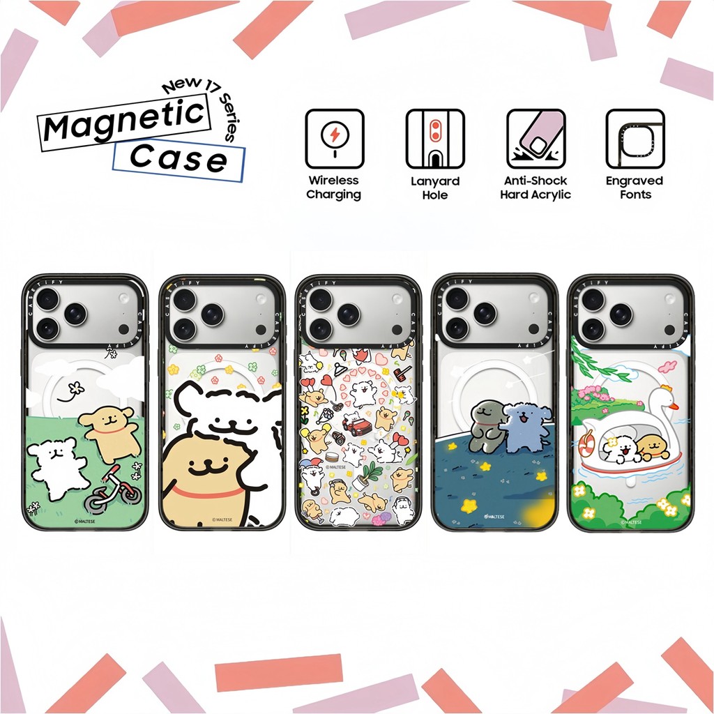 CASETi MALTESE Shooting Star เคสอะคริลิคพลาสติกแข็งสําหรับ iPhone 17 16 Air 12 13 14 15 Plus Pro Max Casing