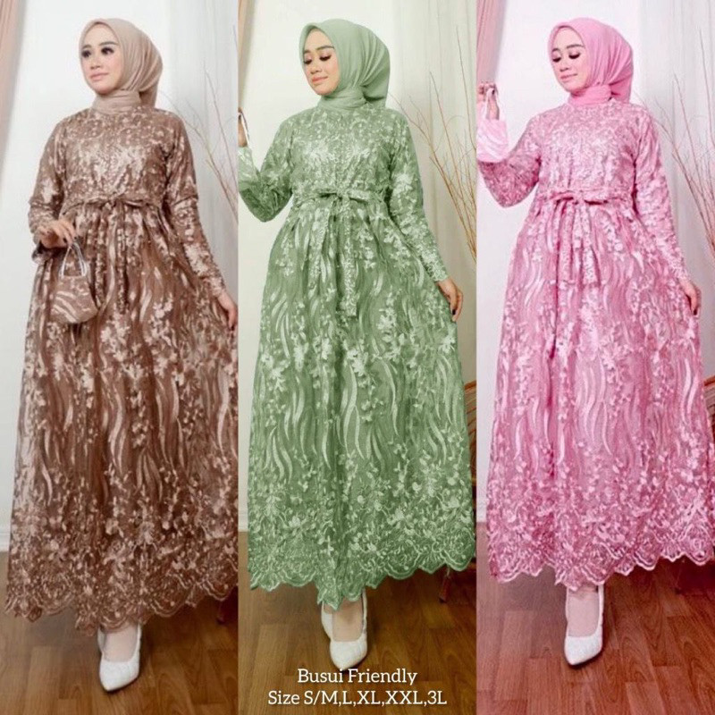 Bsju Hamis Luran Driss Games Girls Last2026 Bsju Long Sleeve Dress Gsmis Wsnita Lebaran Hamis Idhul 