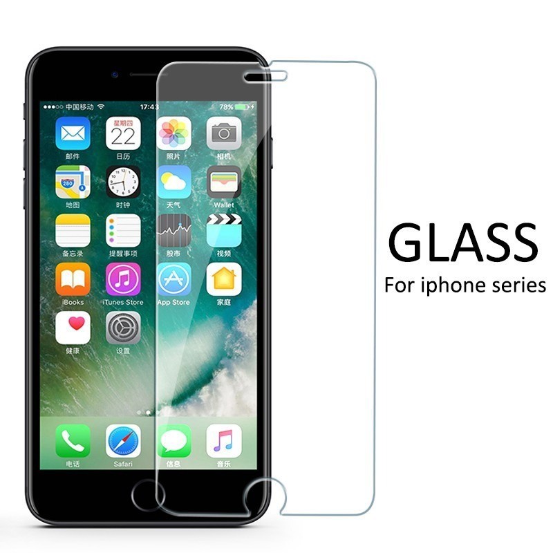 ฟิล์มกระจกนิรภัยด้านหน้า + ด้านหลังสําหรับ Apple iPhone 5 5S SE 2016 HD Clear โทรศัพท์ป้องกันหน้าจอส