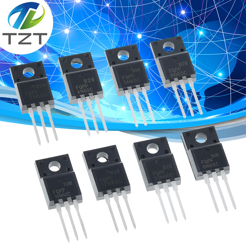 ชิปเดิม 10 ชิ้น FQPF2N60C FQPF4N60C FQPF5N60C FQPF12N60C FQPF6N60C FQPF10N60CPF20N60C
