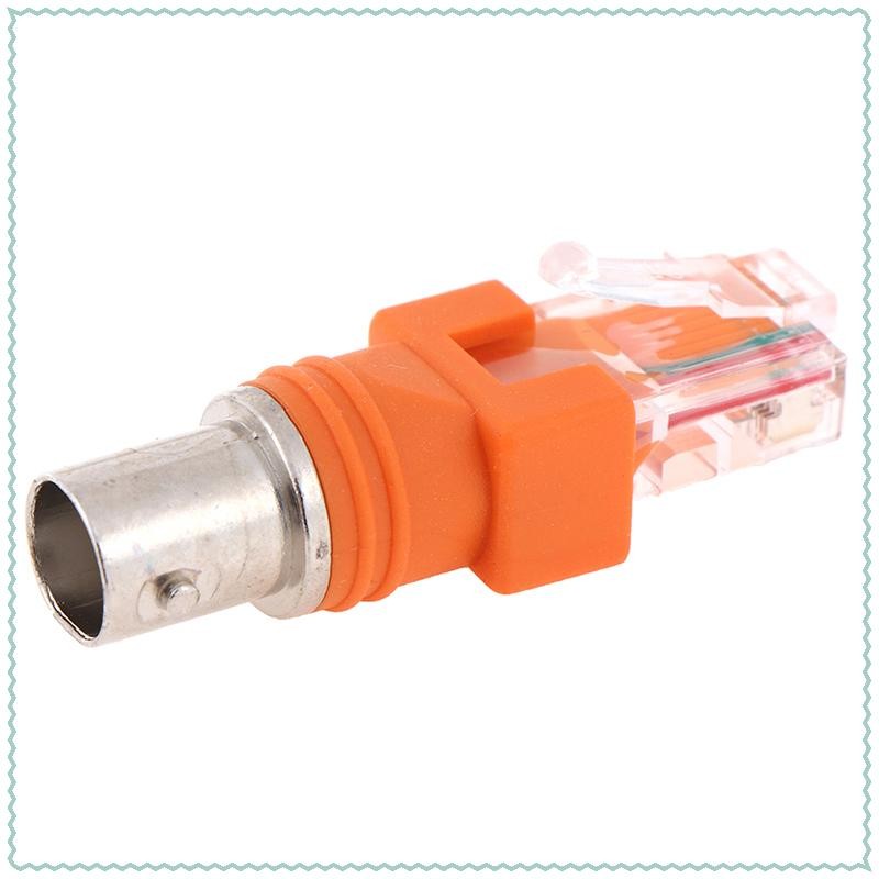 Nuannubbb 1pcs BNC หญิง RJ45 ชาย Coaxial Coax Barrel Coupler อะแดปเตอร์ คอเต่าเดิม ส.คน