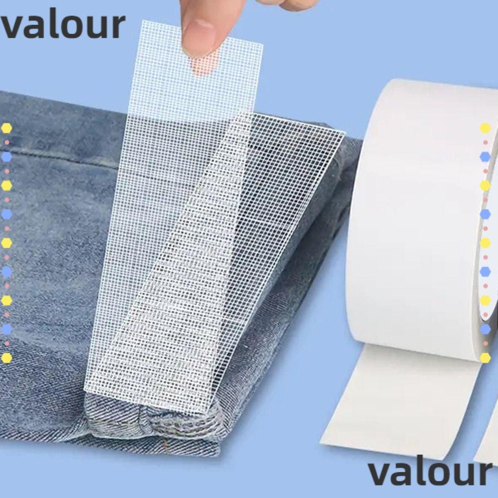 VALOUR 10Yards Hot Melt เทปสองด้าน,ผ้าไม่ทอไม่ต้องเย็บเทป Hem, เหล็กสะดวกความร้อน Fastener Bond ครัว