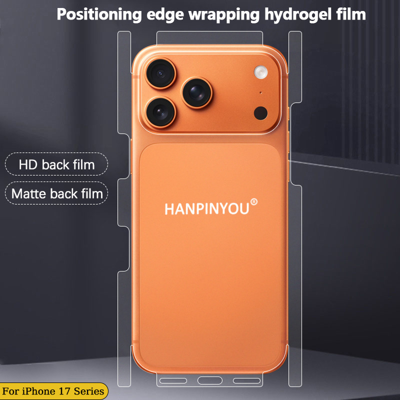 สําหรับ Apple iPhone 17 Pro Max 17 Air Positioning Wrap Side Edge Full Cover Back Screen Protector HD/Matte Ultra Thin Scratch Autorepair Soft Hydrogel Film