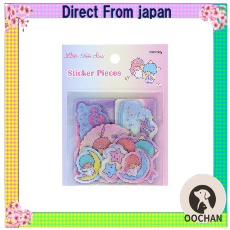 Sun-Star Stationery Personagens Sanrio Itens Adesivos Little Twin Stars Lavanda S8813841【Direct from
