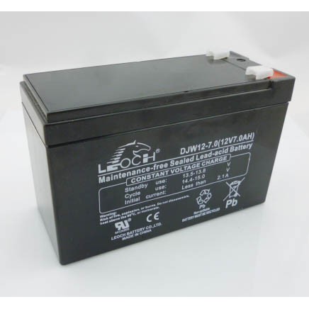 แบตเตอรี่ที่อุดมไปด้วย DJW12-7.0 12V7AH โฮสต์ดับเพลิงหน้าจอ DC ลิฟท์ไฟ UPS ในตัว