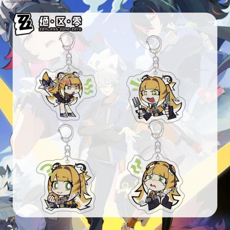 Hot Zenless Zone Zero อะนิเมะ Ellen Joe Anby Demara Grace วิธี Ju Fufu COSTUME พวงกุญแจพวงกุญแจจี้ขอ