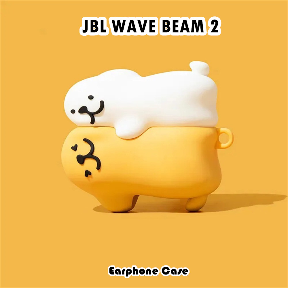 สต็อกพร้อม! สําหรับ JBL WAVE BEAM 2 เคสซิลิโคนอ่อนนุ่มอะนิเมะการ์ตูนหูฟังฝาครอบ NO.3