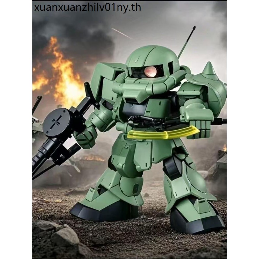 สินค้าใหม่กันดั้มรุ่นSDCS Zaku II Massการผลิตประเภท/สีเขียวZaku Influencerกันดั้มประกอบรุ่นของเล่น