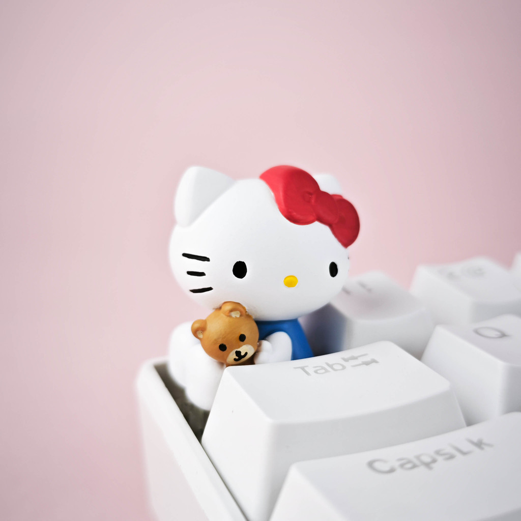 keycap keycap ไฟลอด Hellokitty Keycap Merchanted Mechanical Keyboard Keycap น่ารักที่ไม่ซ้ํากัน Keyc