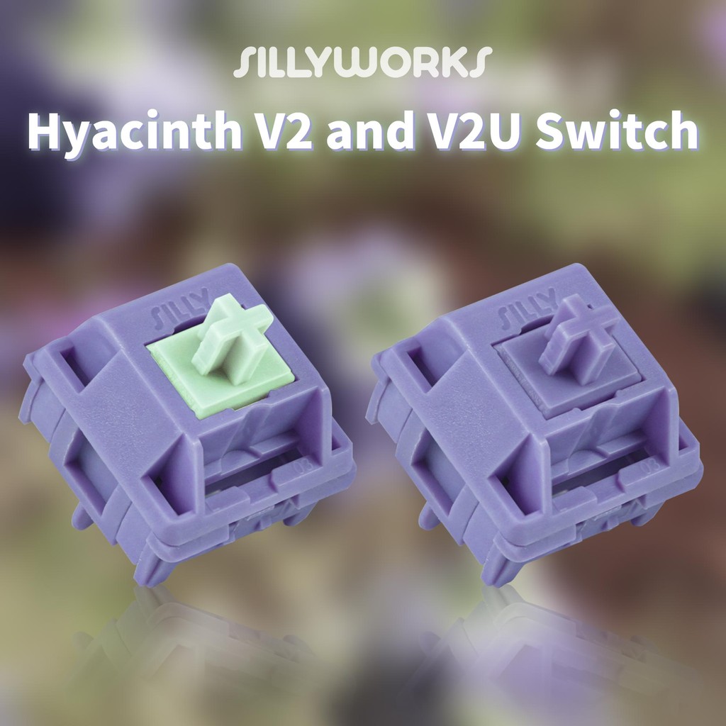 Sillyworks Hyacinth V2 Switch Hyacinth V2U Switch Linear 45g MX Switch for Mechanical Keyboard Facto