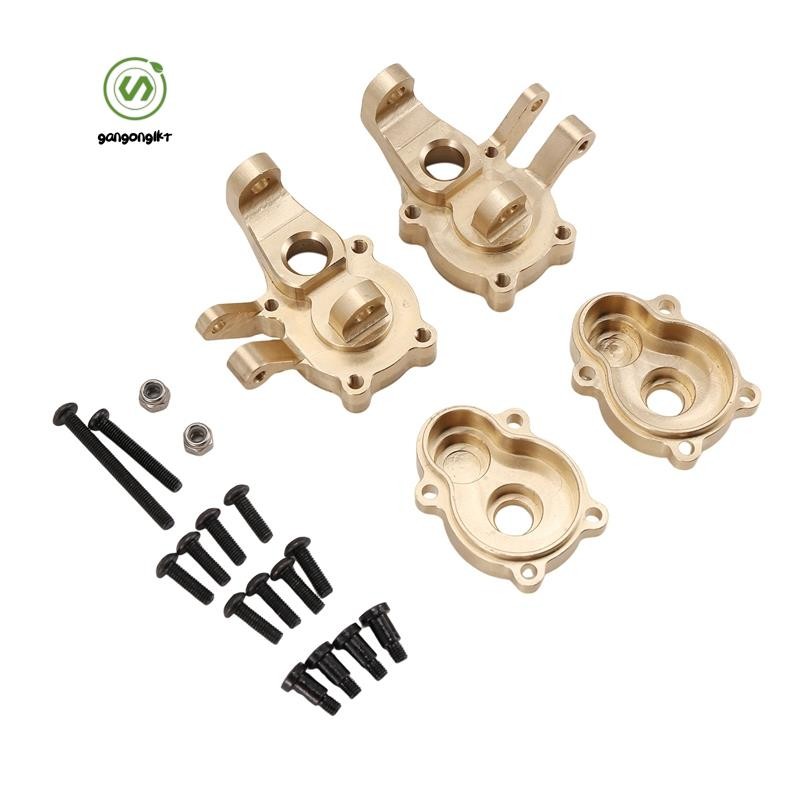 [gangong1kr]RC รถอัพเกรดทองเหลืองด้านหน้าพวงมาลัยถ้วยชุดสําหรับ H8H 1/10 YK4102 YK4103 YK4104 YK4106