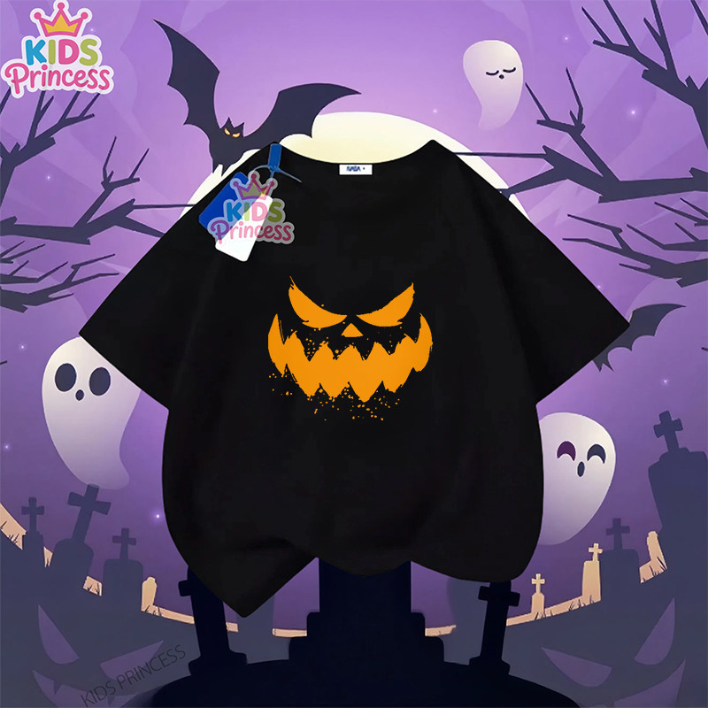 COD Halloween T-shirt ฮาโลวีน ลาย เสื้อยืดเด็กพร้อมส่ง ผ้าคอตตอล เสื้อเชิ้ต 90-150CM H3S-5XL