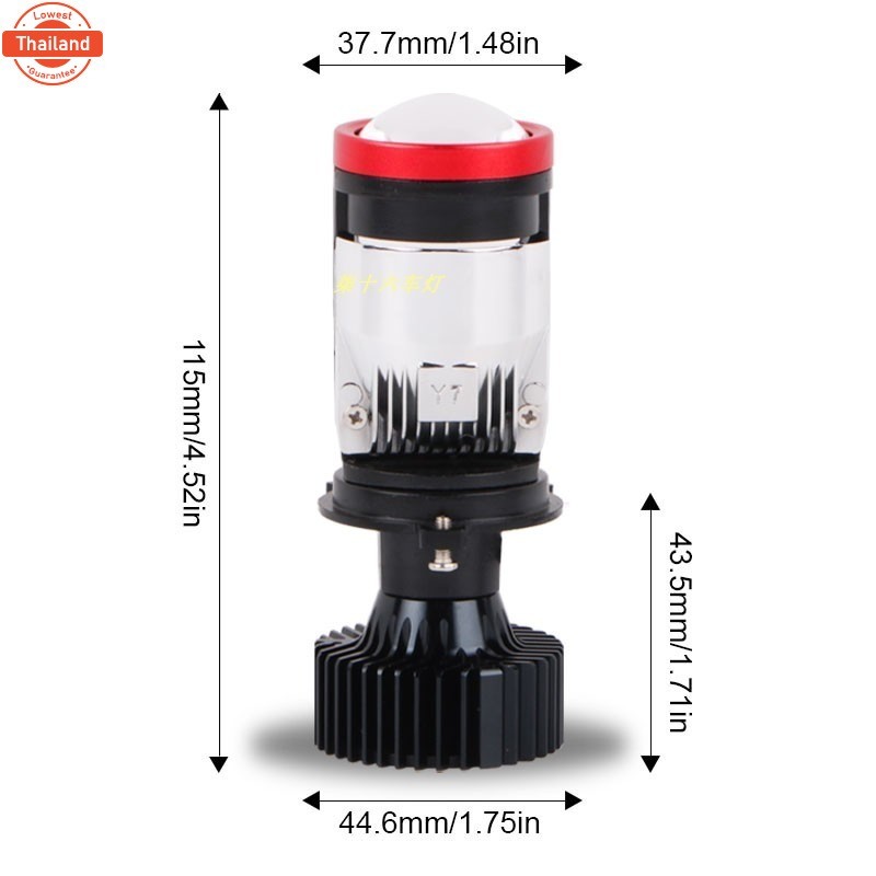 ไฟหน้ารถยนต์ led h4 แสงไม่เอียง   โฉมyear2025 สเปคดีกว่า Y8D  y11 y19H ขั้วH4 คัตออฟ RHD ไฟหน้า Y19 