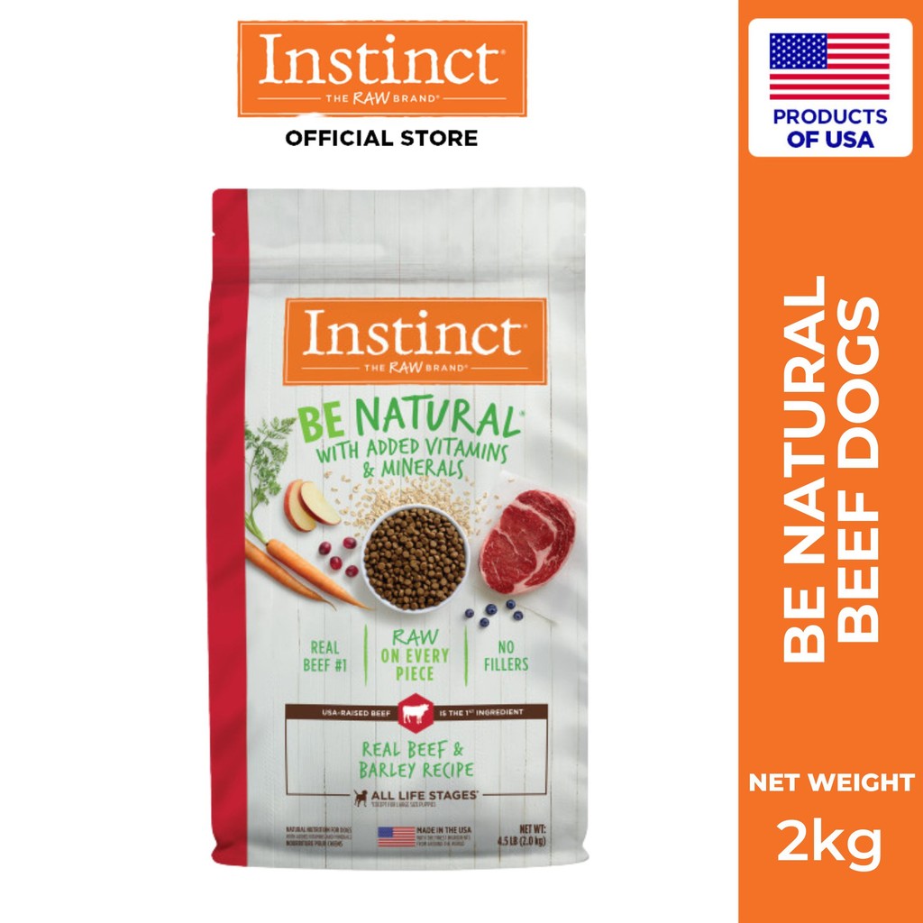 Instinct Be Natural Beef & Barley Dogs 2kg
