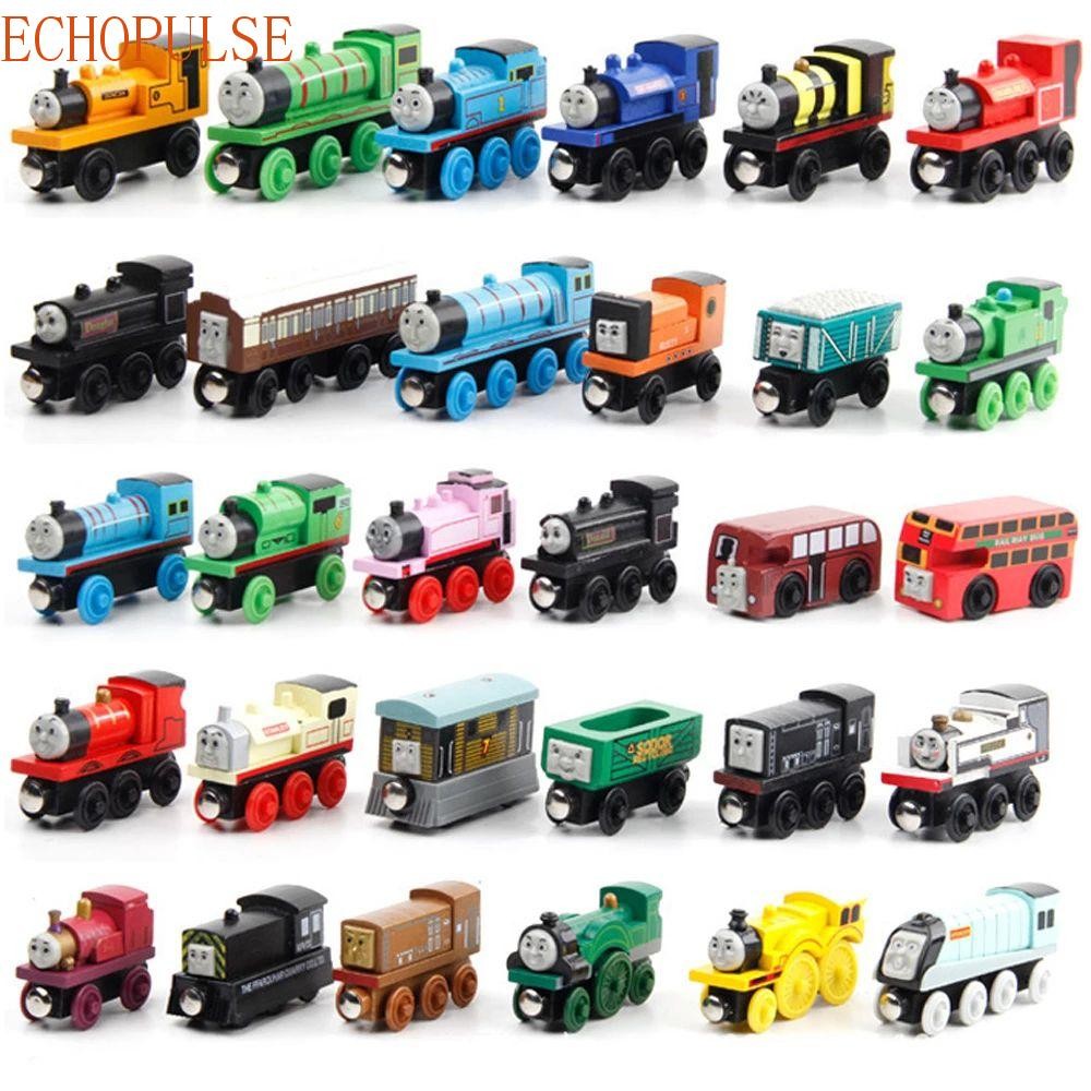 ECHOPULSE Thomas Trains Henry ของเล่นเด็กรถไฟ Douglas ของขวัญวันเกิด Emily ไม้รถไฟรุ่น