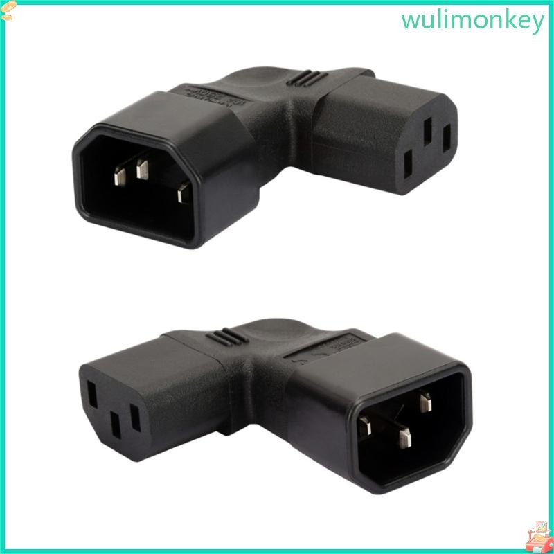 WU IEC C14 ปลั๊กชาย 3Pin IEC320 C14 ซ็อกเก็ตคอมพิวเตอร์สายไฟอะแดปเตอร์ IEC320 หญิง C13 C5 C7