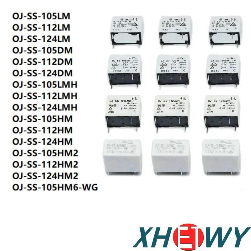 1-5PCS OJ-SS-105 112 124LM DM LMH HM2 3A 5A 8A 10A รีเลย์ OJ-SS-105LM OJ-SS-112DM OJ-SS-124LMH OJ-SS