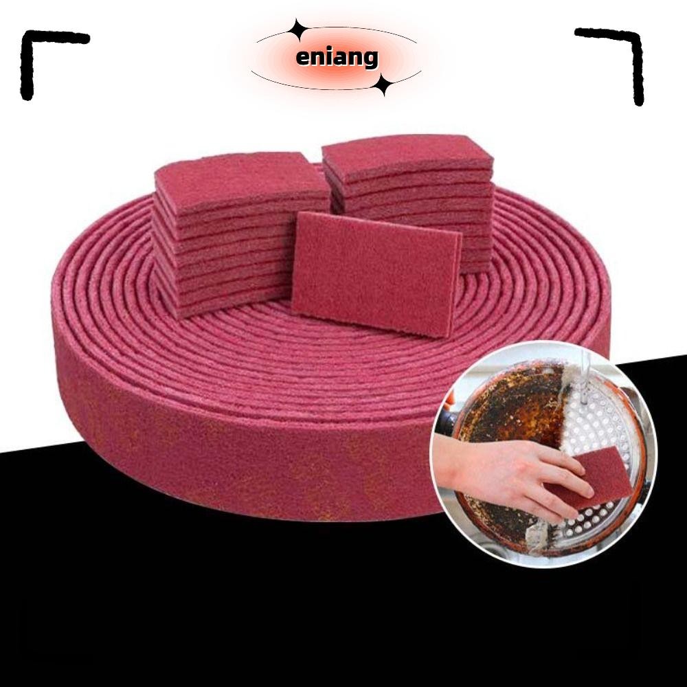ENIANG Emery Scouring Pad, หนาบดผ้าไนลอนขัด,คุณภาพสูงกําจัดสนิมขัด Multi-function Emery Scrubber Home