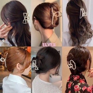 Elves พร้อมส่ง💟กิ๊บติดผมไข่มุก แฟชั่นสไตล์เกาหลี สําหรับผู้ห…