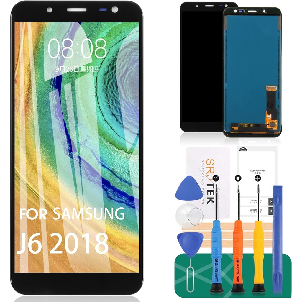 SAMSUNG เปลี่ยนหน้าจอสําหรับSamsung Galaxy J6 2018/Galaxy On6 J600 J600L J600N J600G/DS J600F/DS 5.6