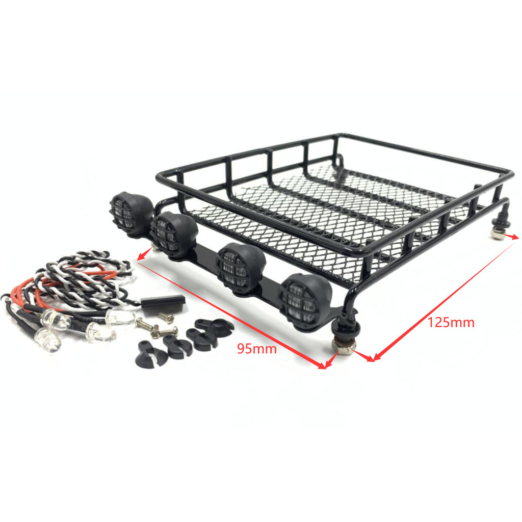 TAMIYA TAMIYA CC01 ชั้นวางสัมภาระโลหะ JEEP Wrangler PAJERO ISUZU MU TYPEX