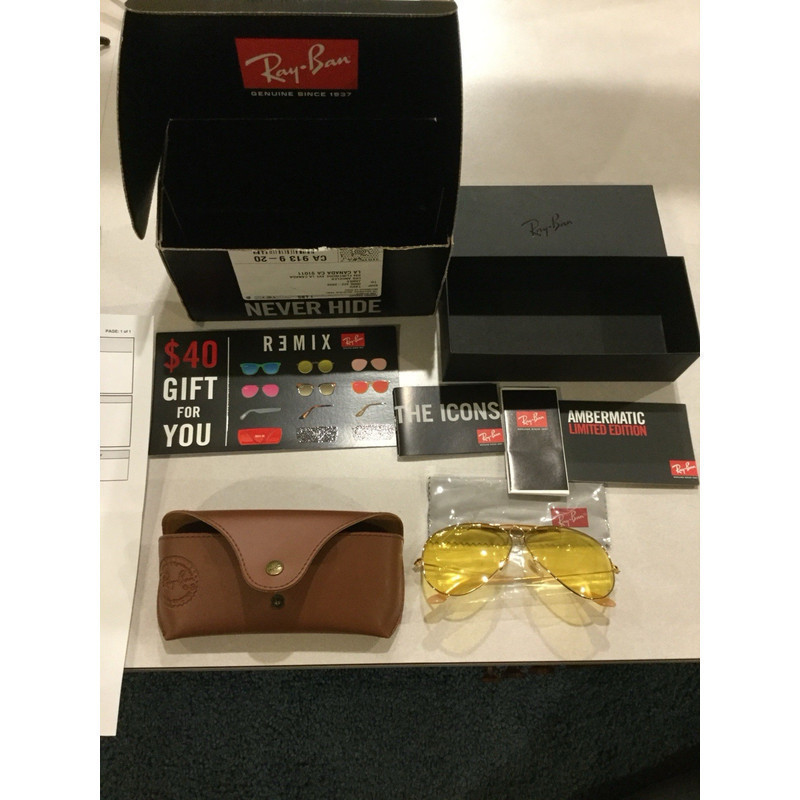 Rayban Shooter Ambermatico