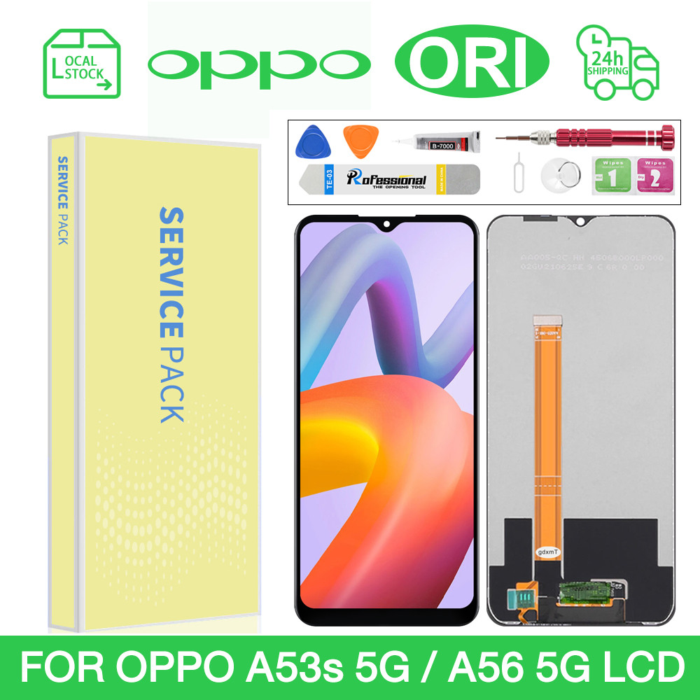 LCD สําหรับ OPPO A55 5G/A55S 5G/A53S 5G/A56 5G/REALME V11/V11S จอแสดงผล LCD Touch Screen Digitizer เ