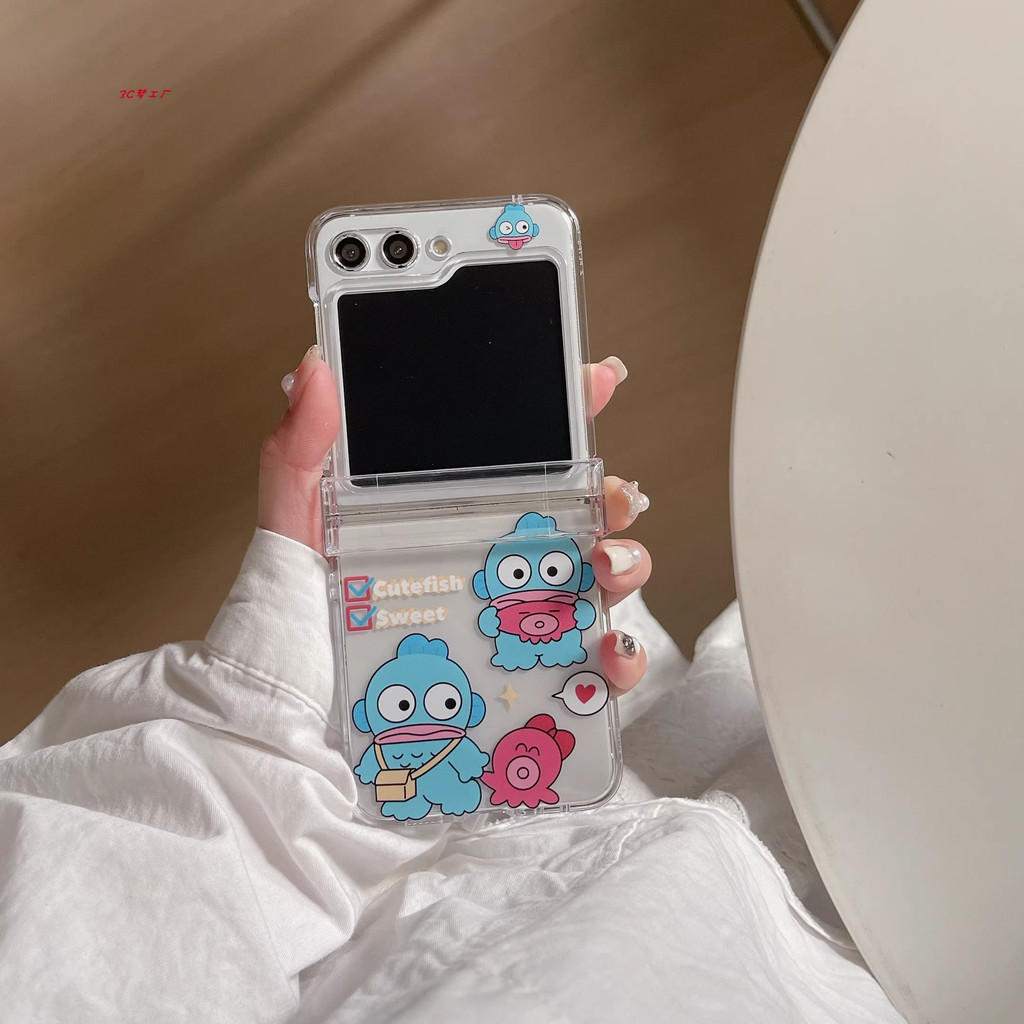 HP สําหรับ Z Flip ที่ไม่ซ้ํากันน่ารักพับกรณี Samsung Z Flip 7/2/3/4/5/6 และสําหรับ OPPO FIND N2 N3 F