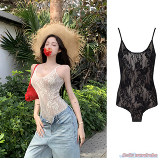SuSu🎀พร้อมส่ง🎀 บอดี้สูท เซ็กซี่และทันสมัย ชุดในสายเดี่ยวเนื้…