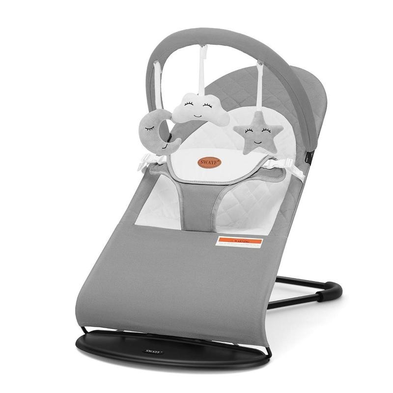 Baby Bouncer,แบบพกพา Baby Bouncer ที่นั่งสําหรับทารกแรกเกิด 0-18 เดือน,3 โหมดใช้กับ Rocker และตัวเลื