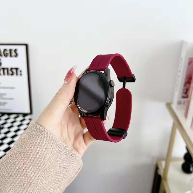 ซิลิโคนแม่เหล็กพับสายคล้องคอสําหรับ For Garmin Venu 3S / 2S / Vivoactive 4S / GarminMove 3S / Foreru