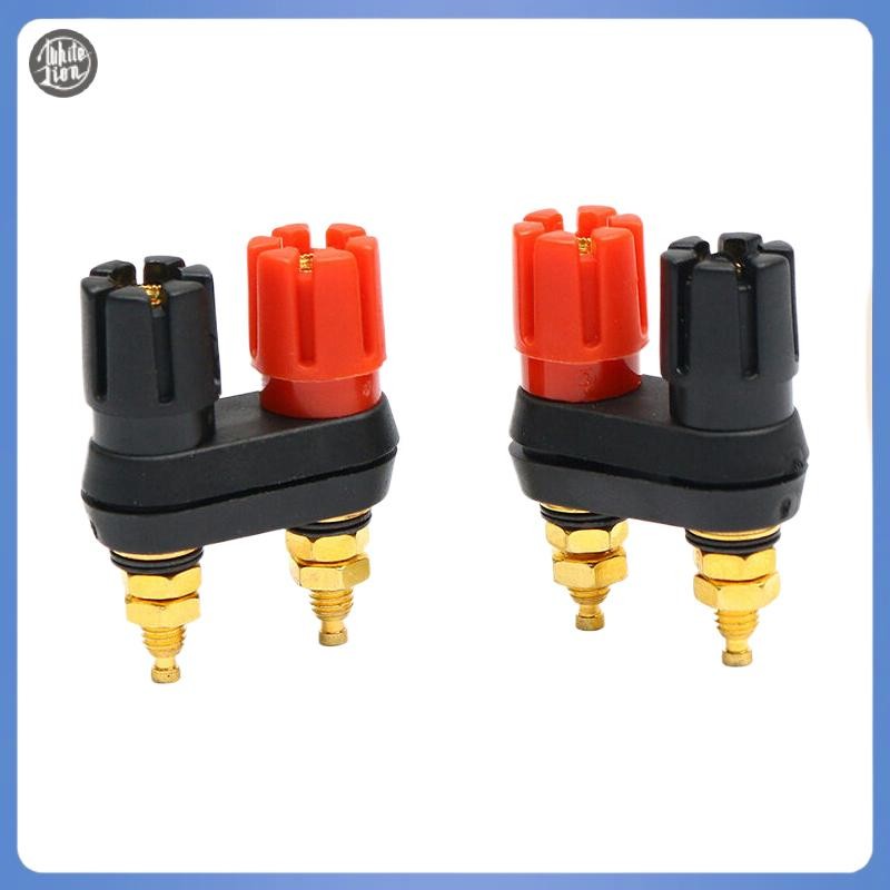 WL| ลําโพง Banana Plug Terminal Connector Banana Socket Dual Female Banana Plug สําหรับลําโพงเครื่อง