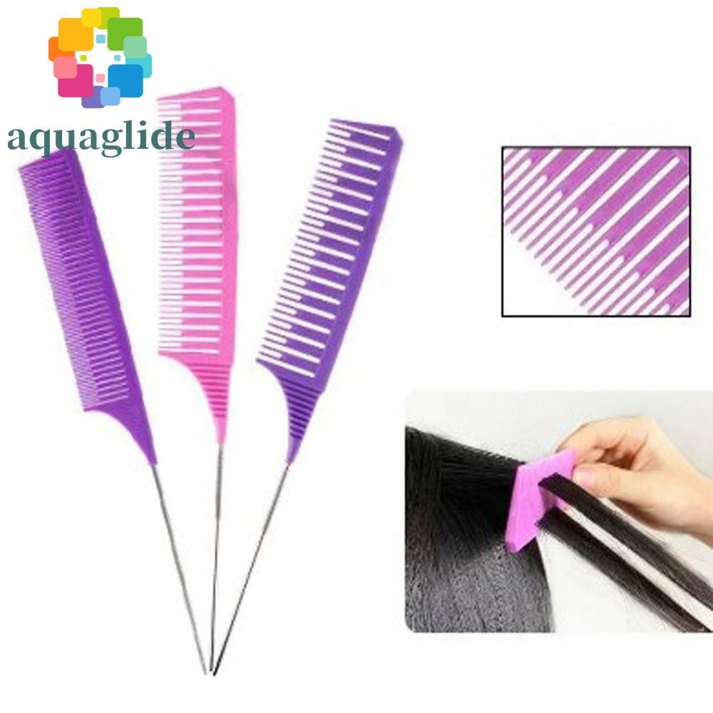 AQUAGLIDE ชุดหวี 3 ชิ้น ไฮไลท์ ตัด จัดแต่งทรงผม