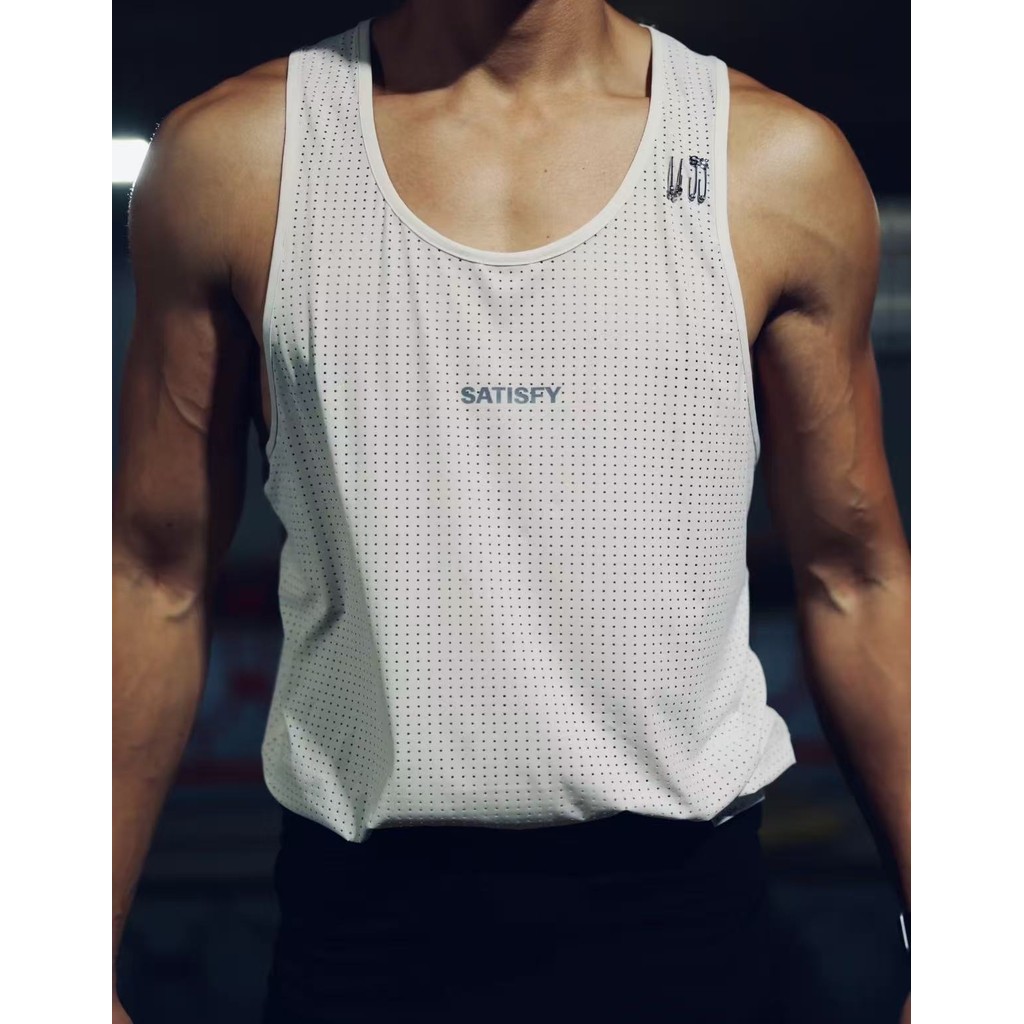 SATISFY satisfyrunning running 25SS Hole Breathable Thin Stretch Sleeve Vest