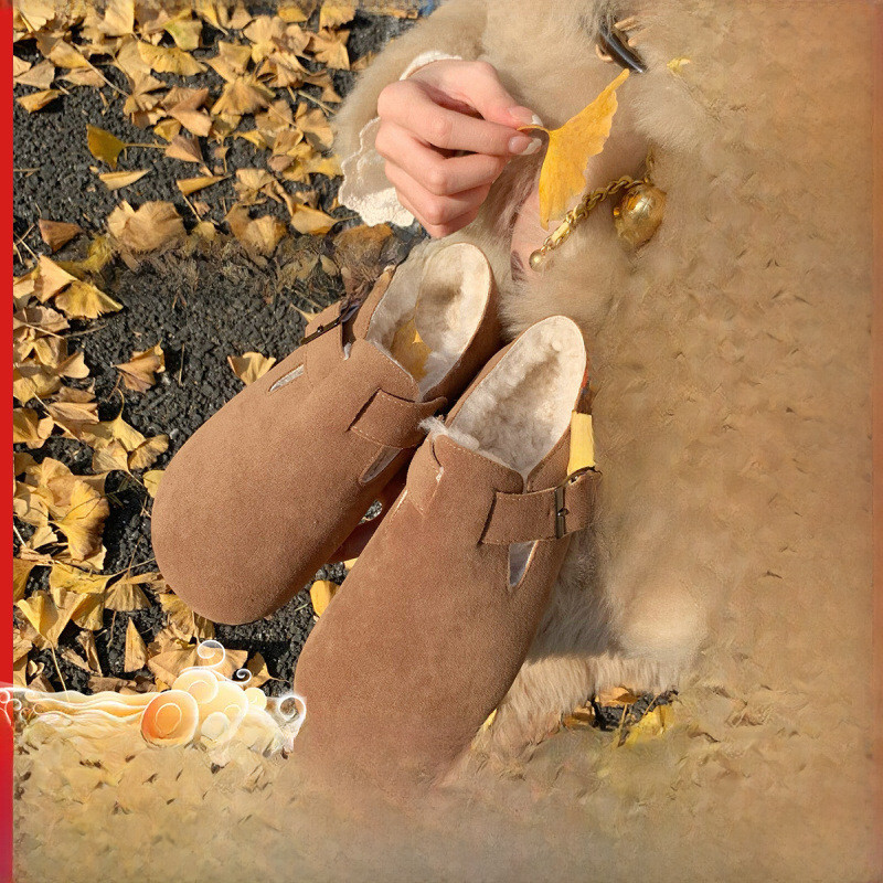 Birkenstock Arizona Leather Sandals รองเท้าแตะผู้ชายและผู้หญิงหนังแท้รองเท้าขี้เกียจ ahua