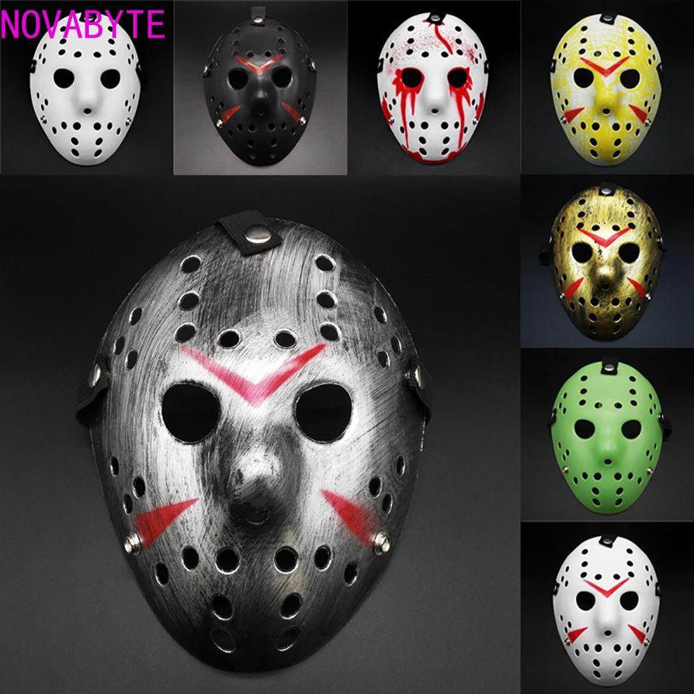 NOVABYTE หน้ากากสวมหน้ากากปลอดสารพิษ Jason Voorhees Eye Mask สําหรับอุปกรณ์ปาร์ตี้เทศกาล Carnival Pa