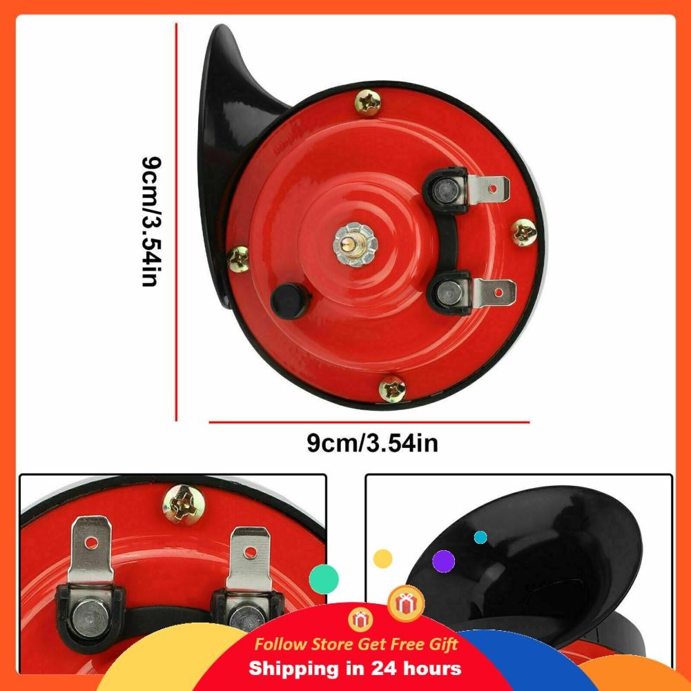 Honglai Honglai 12-V 60dB Horn Horn กันน้ำสำหรับรถบรรทุกรถมอเตอร์ไซค์รถ SUV รถมอเตอร์ไซค์