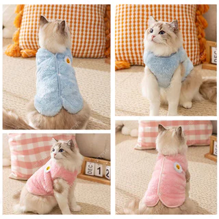 🇹🇭พร้อมส่ง🇹🇭🔵🎀✴️ เสื้อแขนปุยนิ่ม ติดลายไข่ดาว🍳น่ารัก งานป้ายแบรนด์ FOR PET เสื้อสุนัข หมา แมว