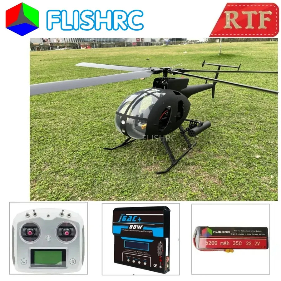 Roban Ah-6 นกน้อย 500 ขนาดเฮลิคอปเตอร์ขนาด 6ch Gps ควบคุมการบิน Rtf Hobby สนุกกลางแจ้ง