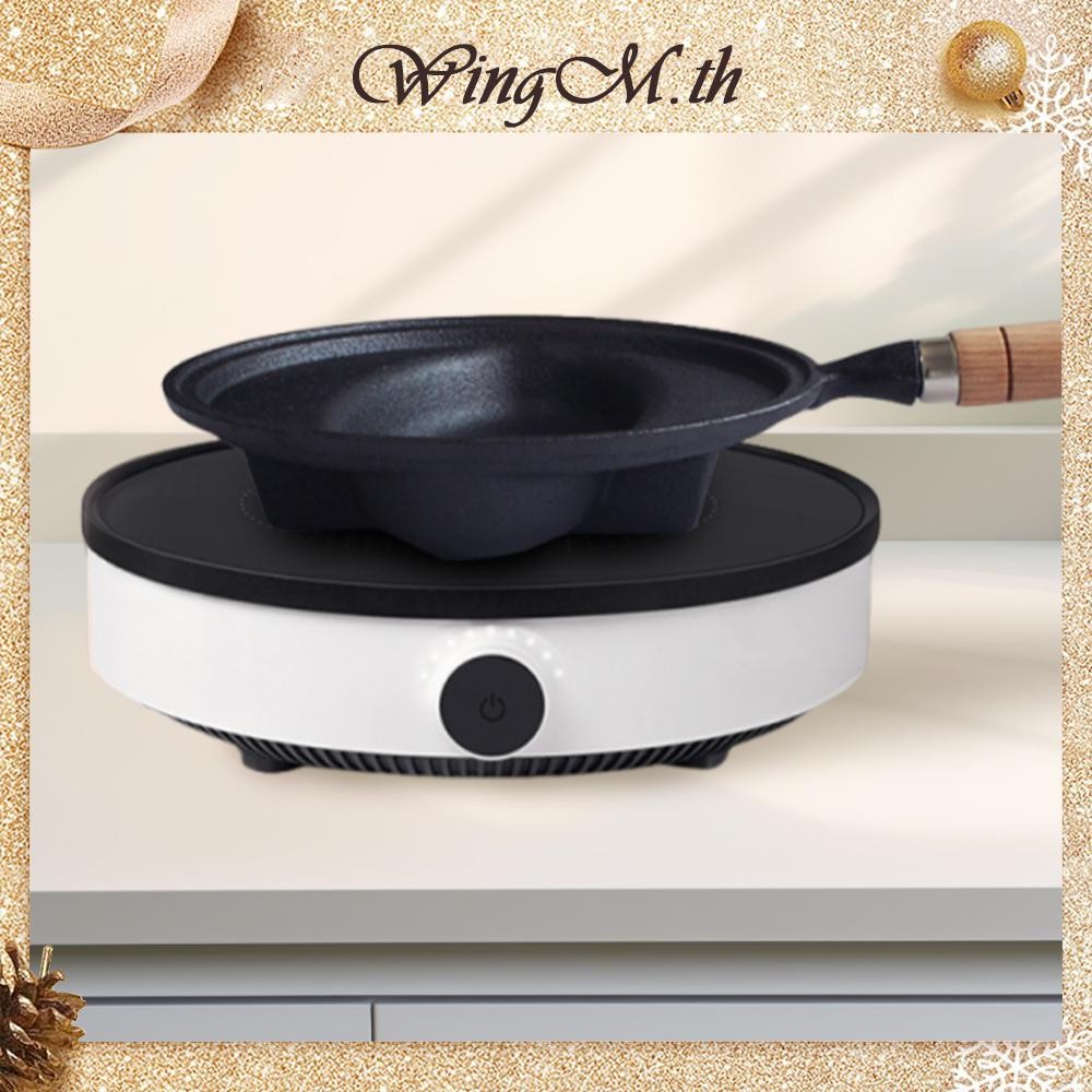 [WingM.th] Omurice ทําอาหารหม้อด้ามไม้แพนเค้กแม่พิมพ์ Skillet กระทะ Anti-Scald ไข่เจียวกระทะสําหรับโ