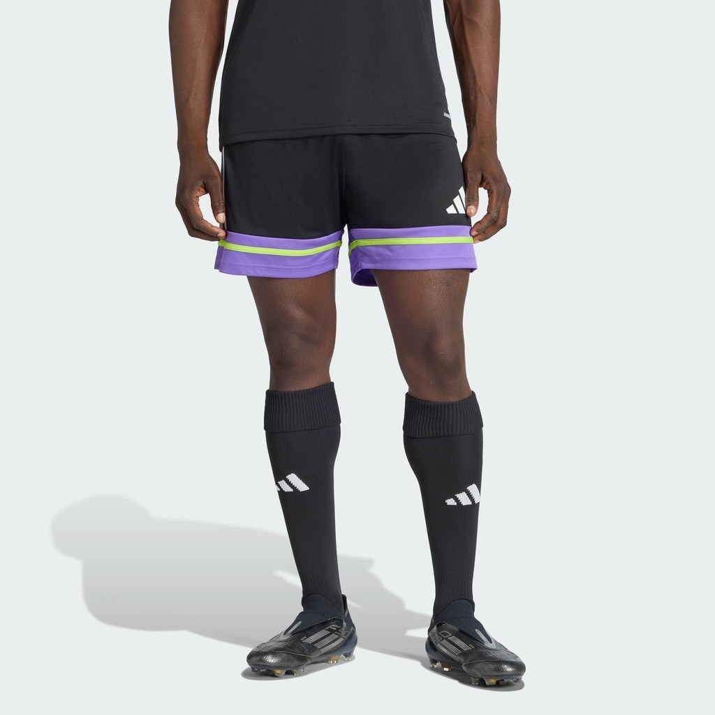 adidas ฟุตบอล กางเกงขาสั้น Squadra 25 ผู้ชาย สีดำ JW5188